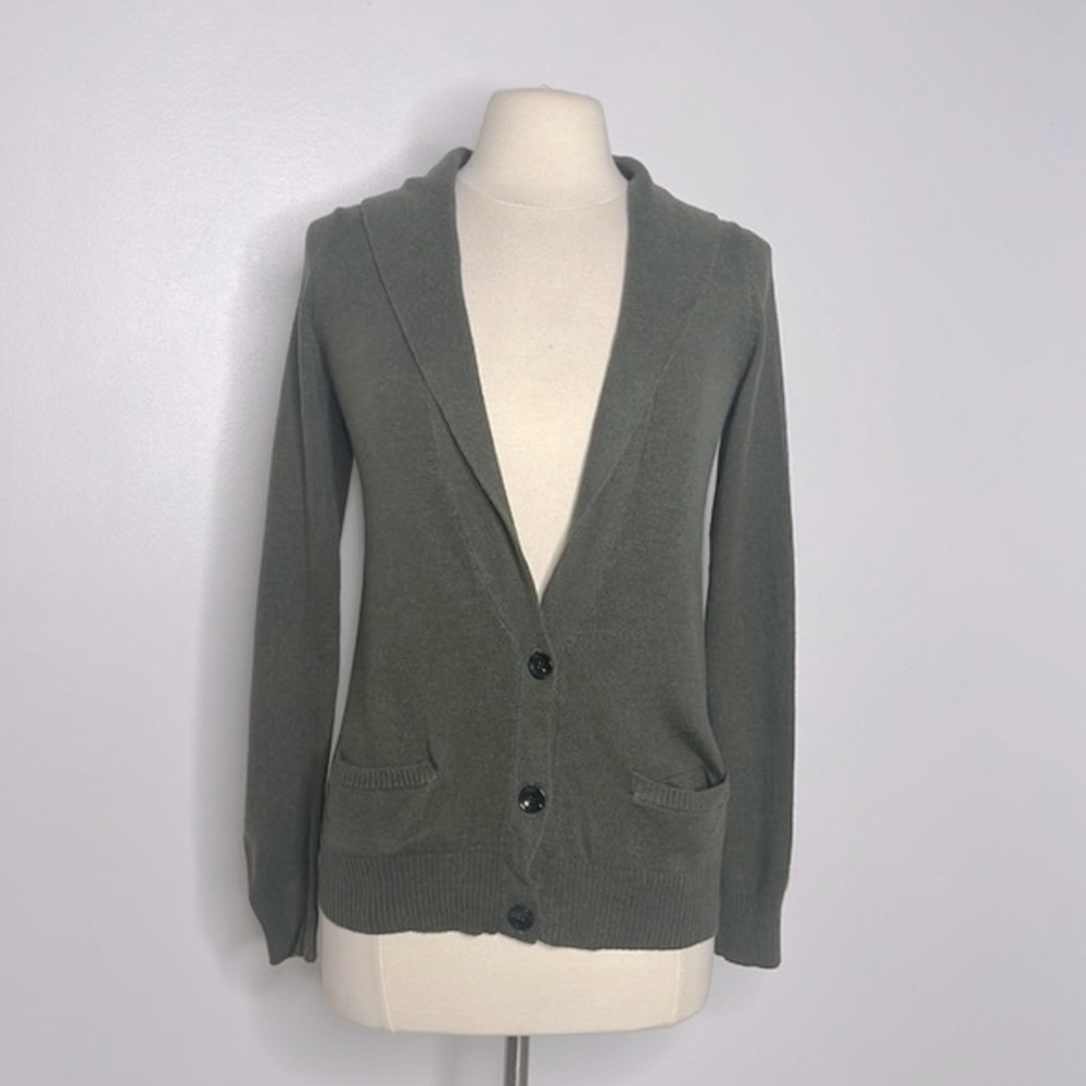 Gap women’s green cardigan, size small, made with cashmere